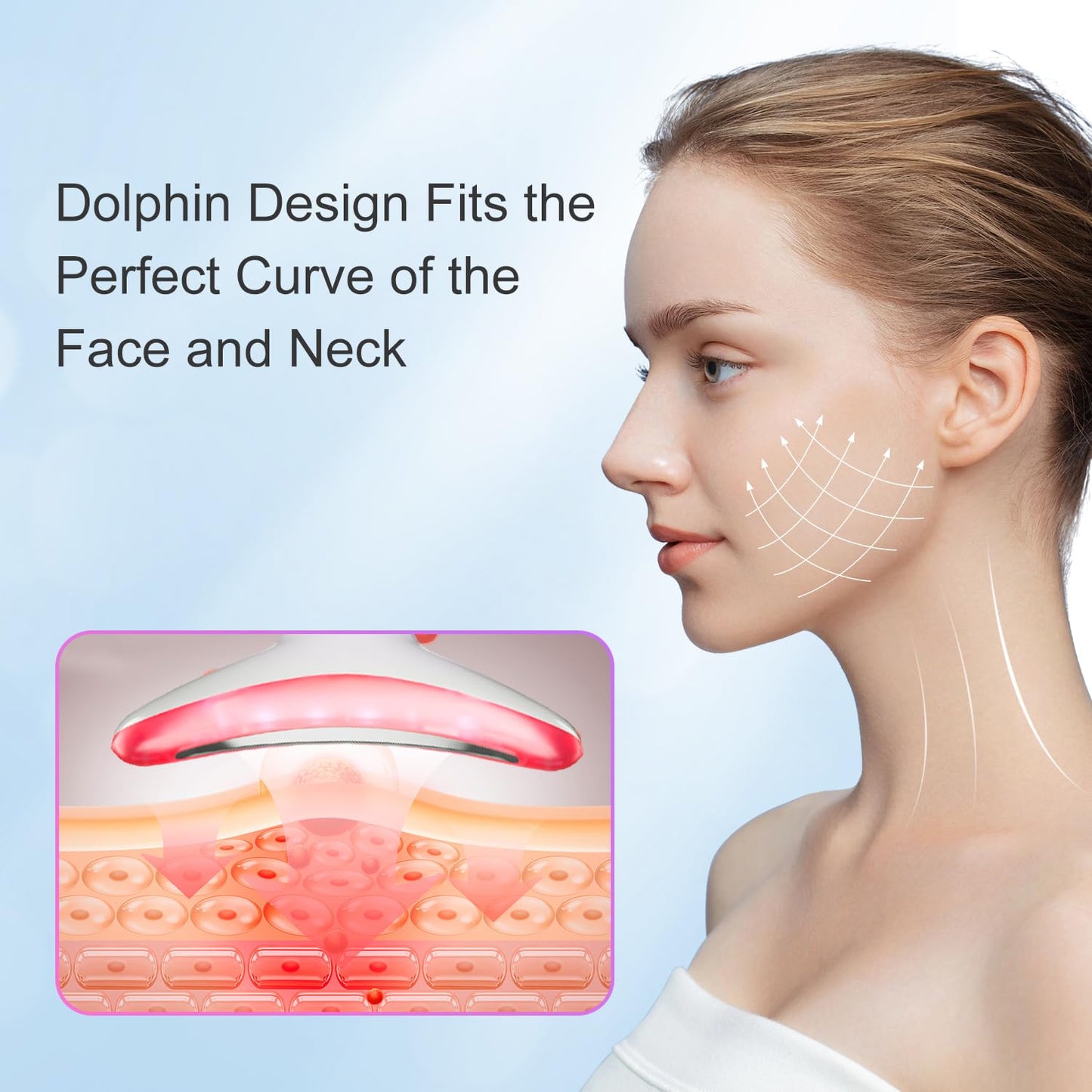 3 in 1 Facial Massager Sculpting Tool with Thermals & Vibration