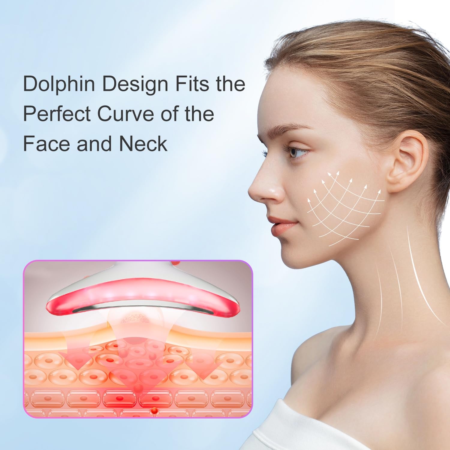 3 in 1 Facial Massager Sculpting Tool with Thermals & Vibration
